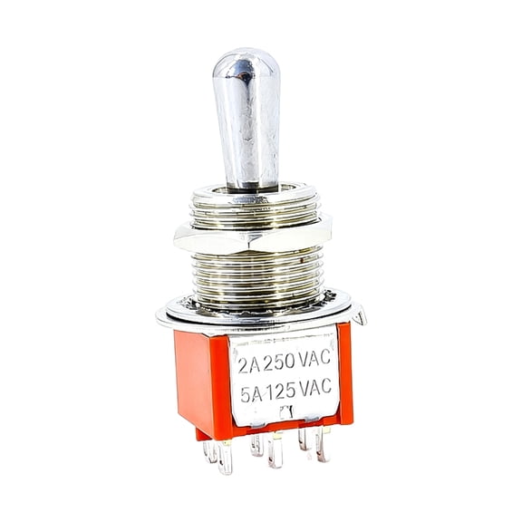 Misright 6 Pin 3 Way Long Handle Mini Toggle Switches For Smooth Sound Adjustment