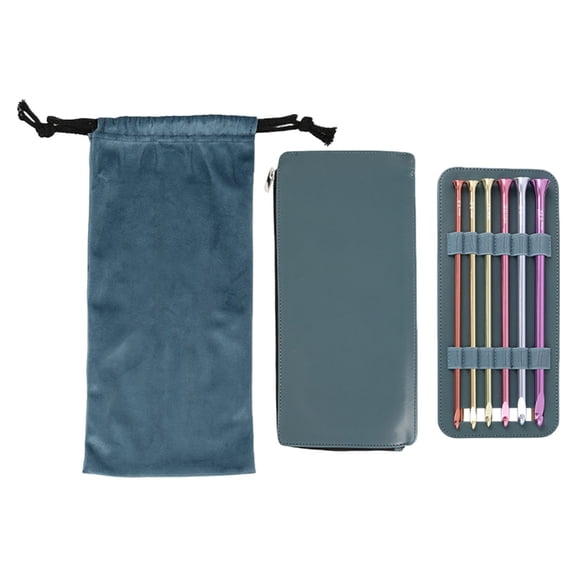 Misright 6Pcs Aluminum Afghan Crochet Hook Needle 5.0mm-10mm For Sweater Blanket