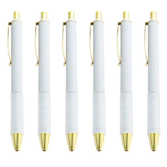 Misright 6pcs 1.0mm Simple Ballpoint Pen for Student Teacher Smooth Writing Pen