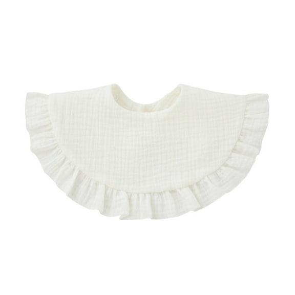 Misright Baby Bib Ruffle Saliva Towel Feeding Bib Burp Cloths Boy Girl Bib Shower Gift