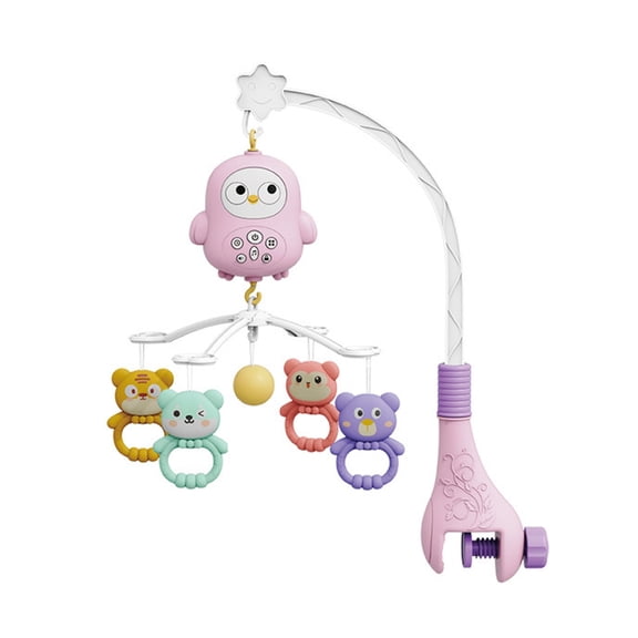 Misright Baby Sleep Toy Musical Box Rotating Crib Mobile Toy Bedside Decors Rattle Toy