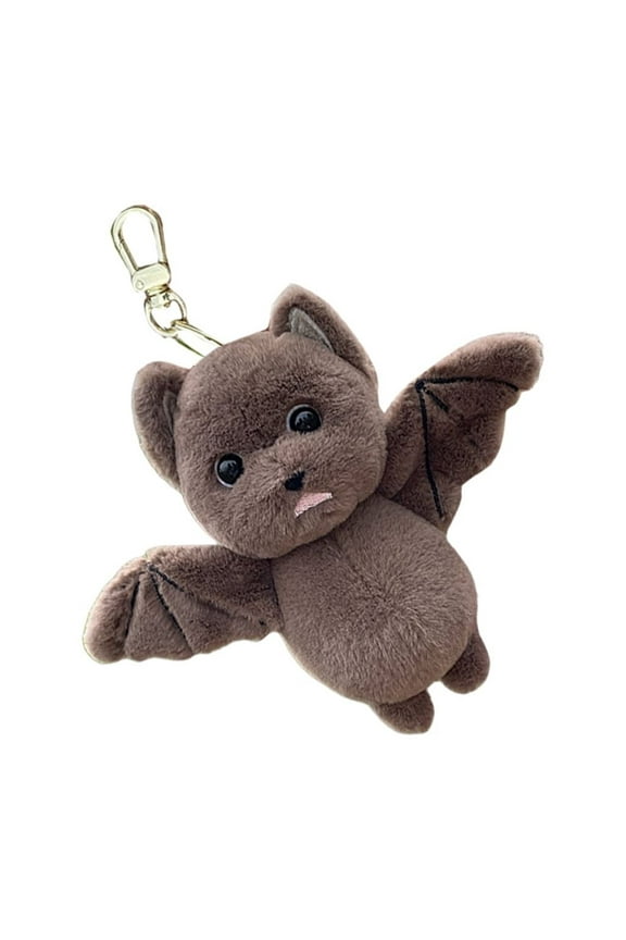 Bat Shaped Plush Keychain Soft Hand Feel Cute Bag Pendant for Everyday Carry