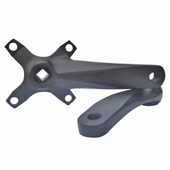 Misright Bicycles Crank Set, 152mm Aluminium Direct Mount Crank Arm Set Black Crankset