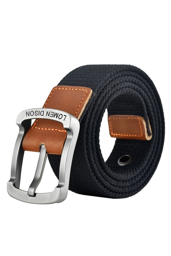Canvas Belt Flexible Pin Buckles WaistStrap For Outdoor Activity Casual Event