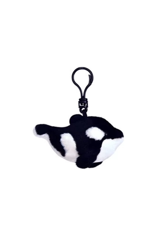 Cartoon Sea Animal Plush Keychain Soft Stuffed Animal Car Key Holder Keyring