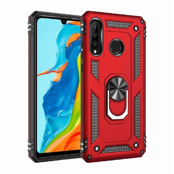 Misright Case for P30/Lite Scratchproof Phone Housing Cover with Kickstand