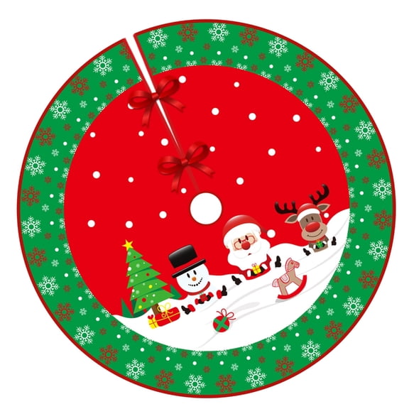 Misright Christmas Tree Base Covers 35Inch for Winter Holiday Party Decoration