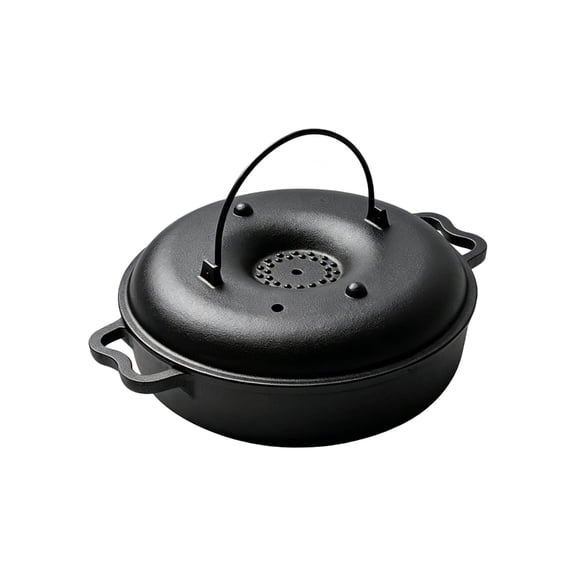 Misright Classical Cast Iron Roasting Pan Skillets For Garlic Potatoes And Other Food