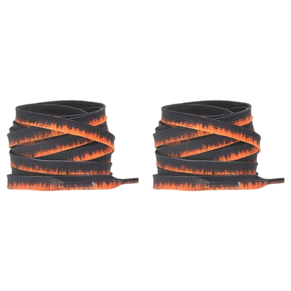 Misright Colorful Print Polyester Flat Shoelaces Replacement 100cm OR 120cm Long