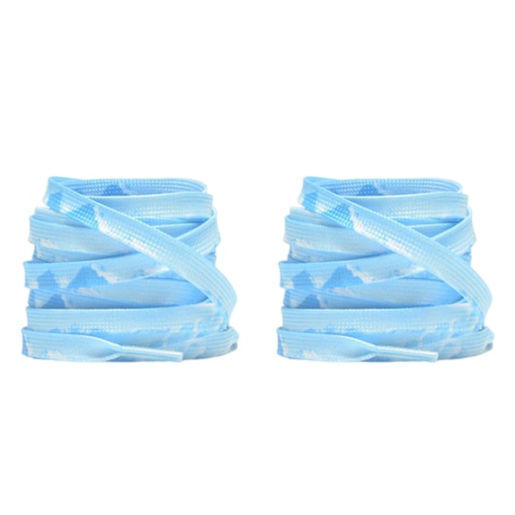 Misright Colorful Print Polyester Flat Shoelaces Replacement 100cm OR 120cm Long