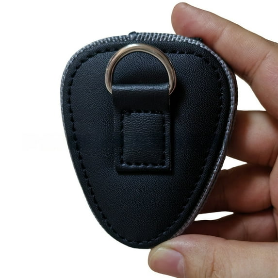 Misright Compacts PU Leather Pick Keepers For Musicians Holds Travel Friendly