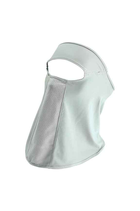 Cooling Ice Silk Face Mask Sunproof Cover with Mesh Breath Panel for Outdoor