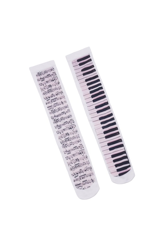 Cotton Boot Socks Piano Crew Socks Funny Novelties Ankle Socks Dress Socks