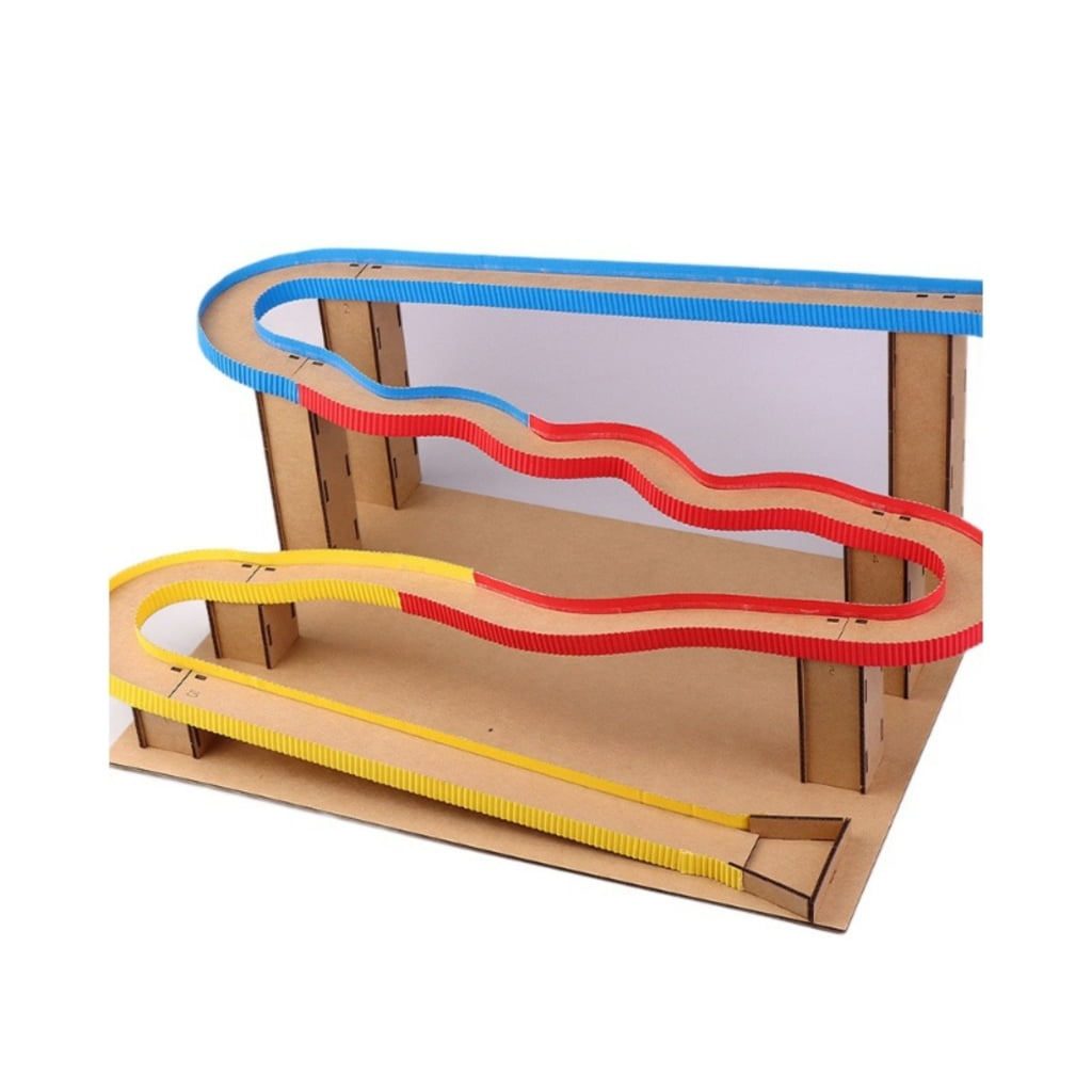 Misright Creative Play Engineering Toy Expandable Wooden Ball Track ...