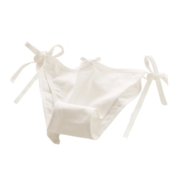 Misright Detachable Lace Up Straps Women Panties Breathable Cotton Triangular Briefs