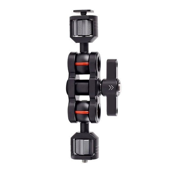Misright Double Ball Head Support Camera Mount Arm for Camera Monitor Light Shoots