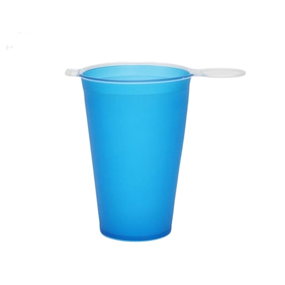 Misright Drink Cup for Trail Days, Pliable Cup with Side Carry in Blue