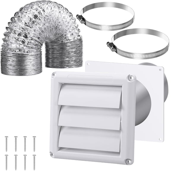 Misright Dryer Vent Kits Dryer Vent Hose Connectors Wall Ducting Kits Easy to Use