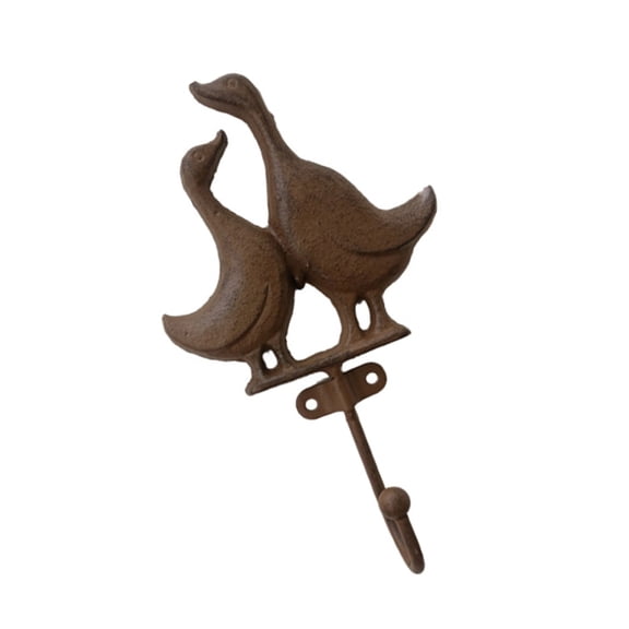 Misright Duck Design Heavy Duty Wall Hook Key Holder Entryway Decorative Metal Art