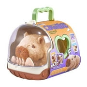 Misright Electric Pet Capybara Walking Plush Dolls Toy for Children with Realistic Sound