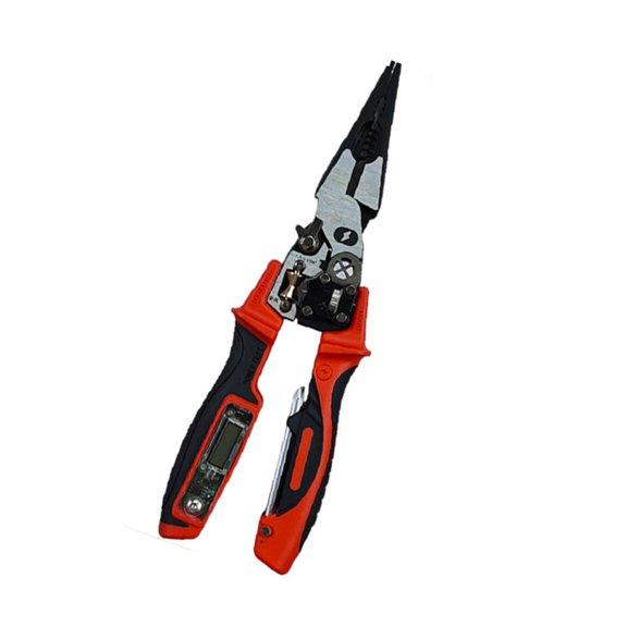 Misright Electrical Tool Wire Stripper Cutter Voltage Tester Builtin Safety Alert