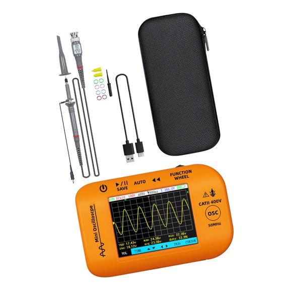 Misright Electronic Test Tool with 50MHz Bandwidth & Function Pocket Oscilloscope