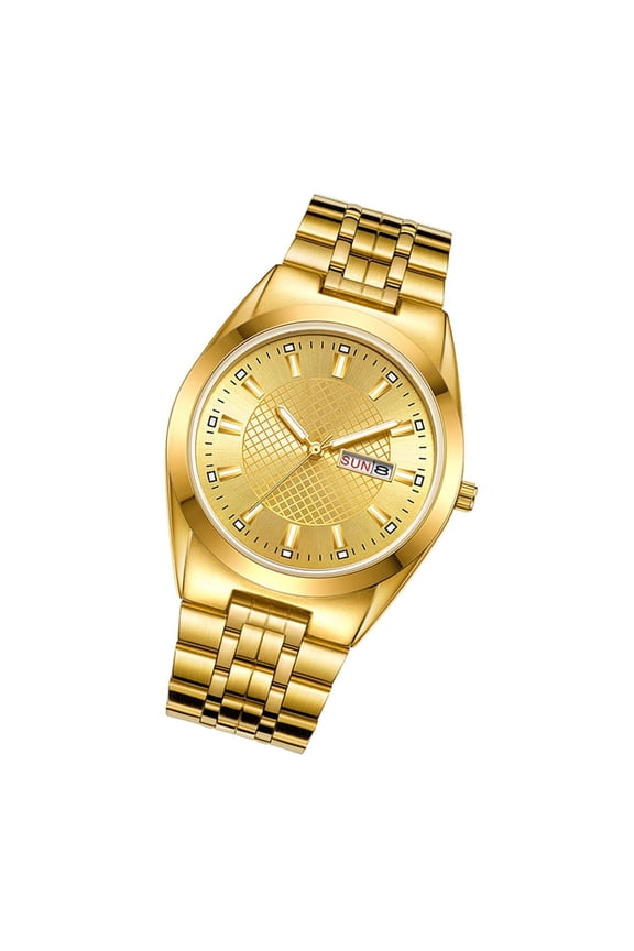 Elegant Couple Analogue Watch with Steel Strap Water 30M for Daily Wear and