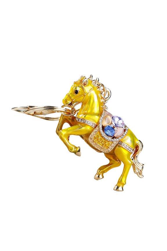 Elegant Metal Horse Pendant Keychain For Keys Phone Bag Fashion Accessory