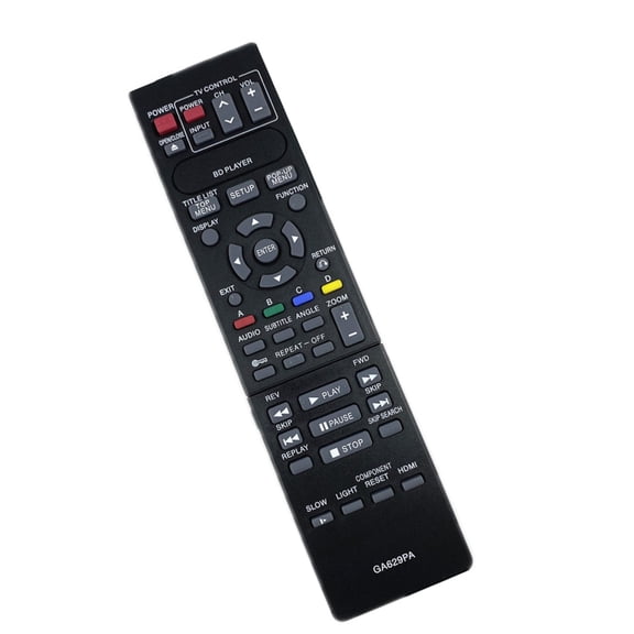 Misright Ergonomic BluRay DVDs Player Remote Control Universal Compatibility Long