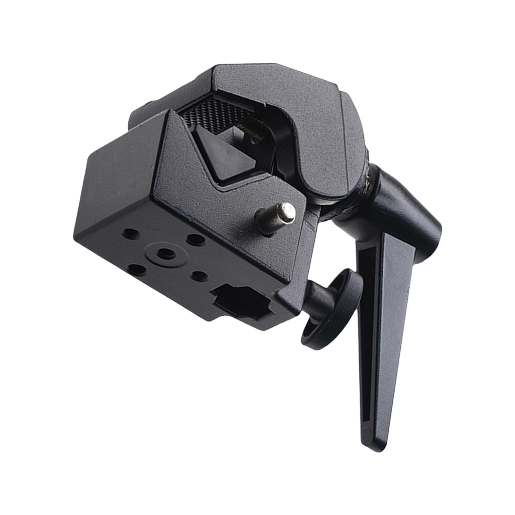 Curated visual reference: Ergonomic Knotguards Ensuring Secure Fastening Without Manual Effort Reference: Misright Ergonomic Super Clamp For Tripods Lights Secure Fastening U