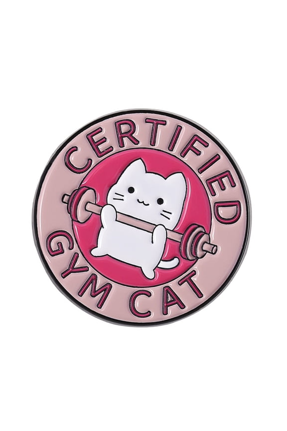 Exercise Themed Enamel Pin Alloy Jewelry Gift For Gym Partners