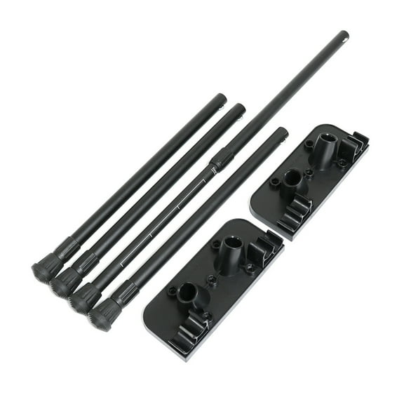 Misright Extendable Camping Table Base with Nonslip Feet Aluminum Alloy Texture