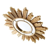 Misright Fashionable Golden Sunbursts Wall Hanging Mirror for Modern Homes Decoration
