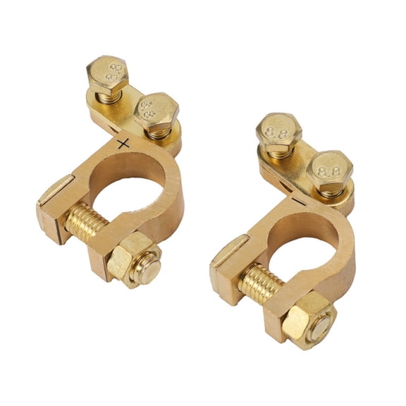 Misright Flexible Car Battery Terminal Clip Strong Brass Construction Tool Less Mounting