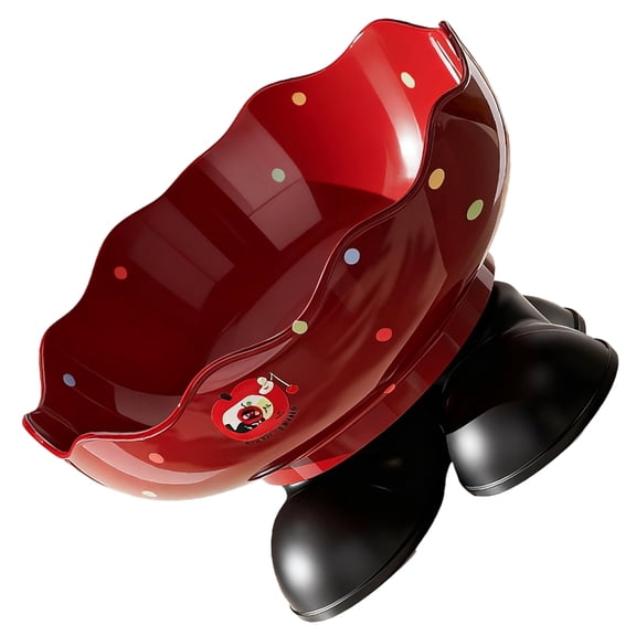 Misright Footed Candy Server Christmas Theme Dessert Dish For Holiday Entertaining