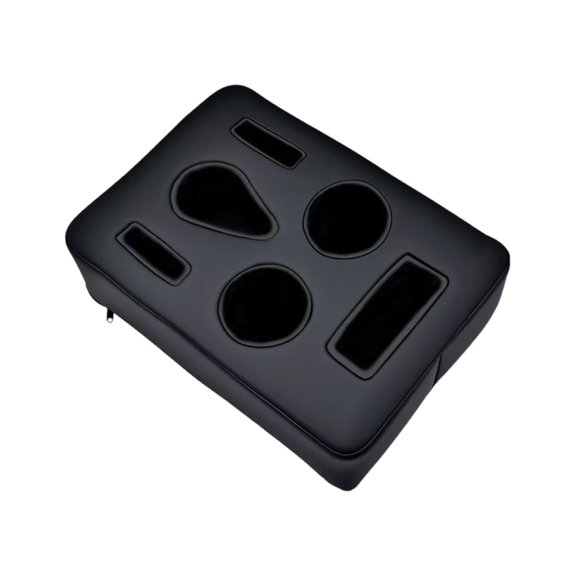 Misright Functional Leather Car Middle Console Compartment For Rear Occupants