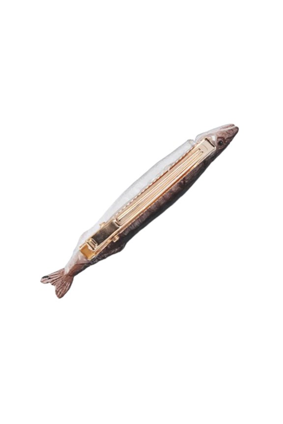Funny Seafood Hair Clip Prank Game Dried Fish Headwear Prank Hairpin