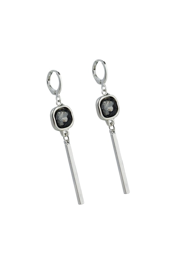Geometric Square Black Diamonds Necklace Set For Mysterious And Daily Elegance