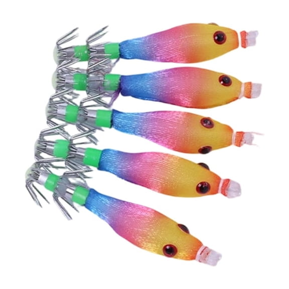 Misright Glow Jigs Cuttlefish Hook Glow Jigs Hook Saltwater Fishing Tackle