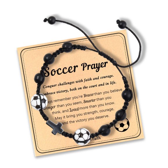Misright Handcrafted Wooden Crucifix Bracelet For Men Black Braided Cord Sporty Style