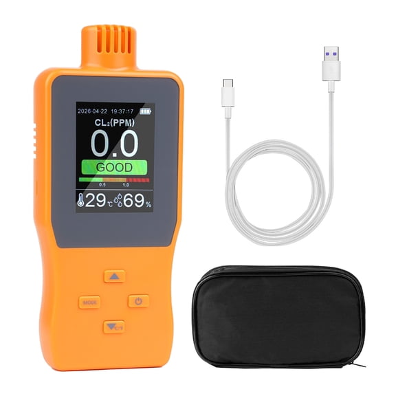 Misright Handheld CL2 Gas Monitor with Color Screen CL2 Detectors for Refinery Check