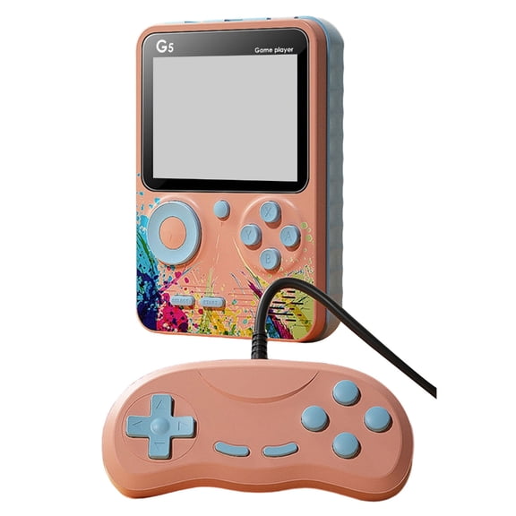 Misright Pocket Sized Classical Systems 500 Game Portable Gaming Console Rechargeable Long Battery Travel Companion