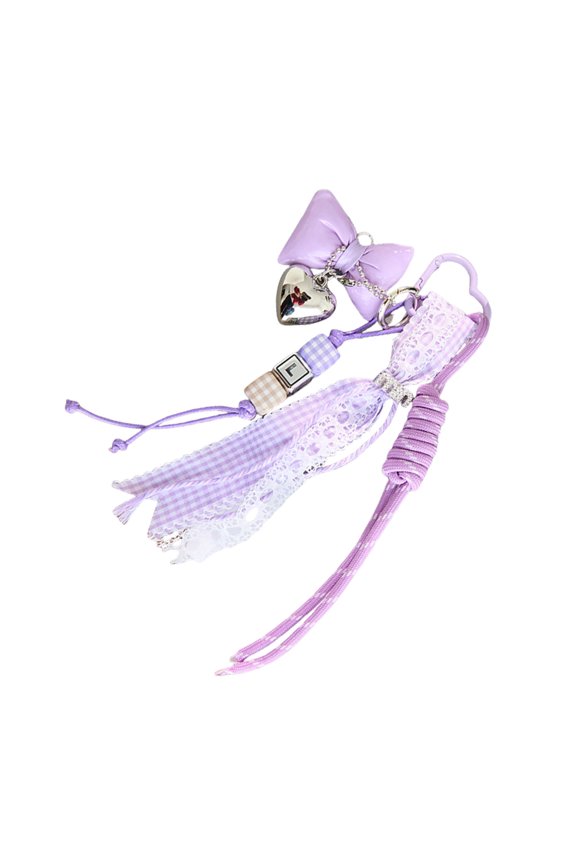 Handmade Couple Keychain Baseball Woven Accent Stylish Everyday Accessory