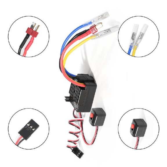 Misright Heavy Duty 60A ESC 36g Design Triple Power Connectors Option