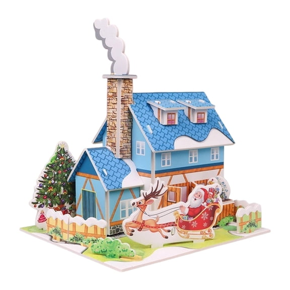 Misright Holiday Paper Model Building Toy Educational Christmas Craft For Children