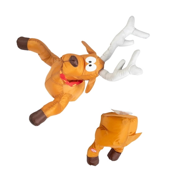 Misright Interactive Christmas Window Animated Decoration With Moving Santa Reindeer