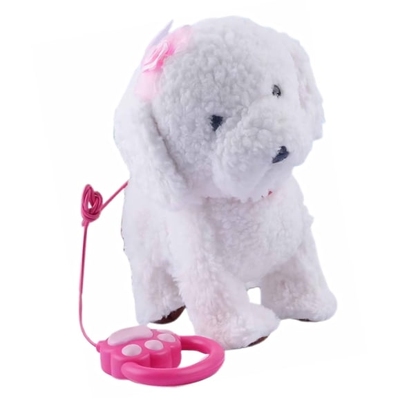 Misright Interactive Electric Walking Horse Plush Toy for with Voice Control and Leash Companion