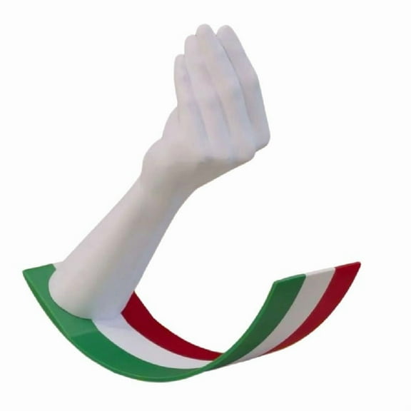 Misright Italian Theme Swinging Hand Gesture Sculpture Ornament Funny Decorative Piece