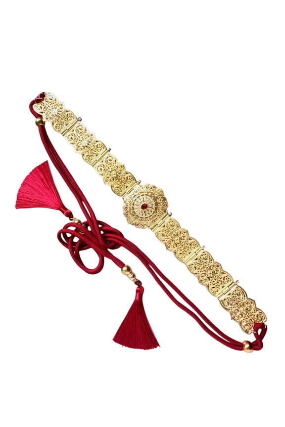 Lace Metal Bridal Belt Sparkling Rhinestones Embellishment Evening Wear