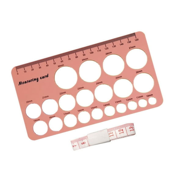 Misright Lactation Support Tool Double Scale Flange Measurer Includes Soft Tape Guide